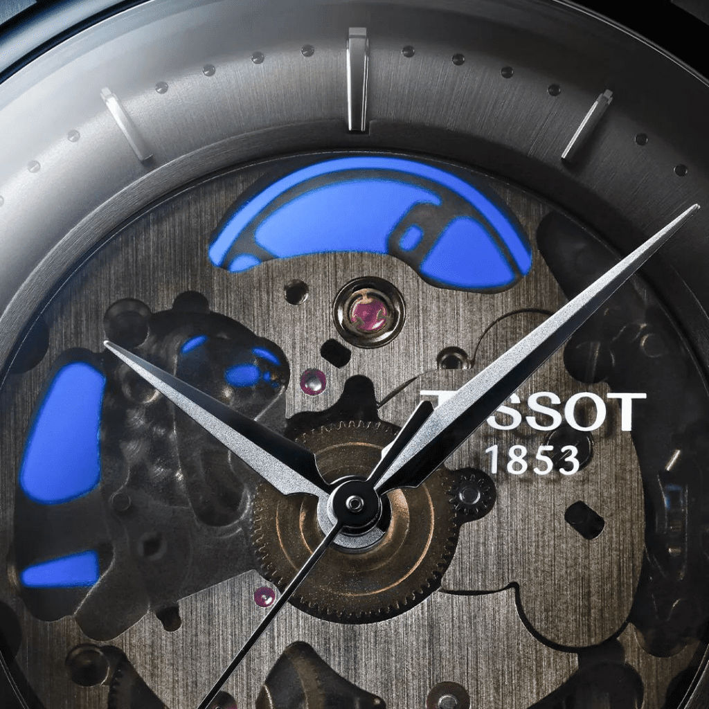 cadran TISSOT Chemin des Tourelles Skeleton